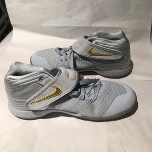 Nike Kyrie Irving gray gold JBY basketball shoes7Y